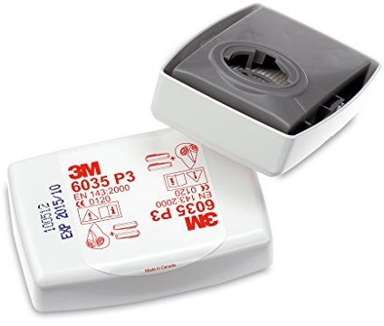 Filtri per POLVERI 3M mod. 6035 P3 per tutta la serie 6000 - 7000 confezione 2PZ