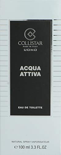 Collistar Acqua Attiva Männerparfüm, frischer und aromatischer Duft, inspiriert vom Meer und der mediterranen Vegetation, pure Energie und natürliche Sinnlichkeit , Eau de Toilette, 100 ml
