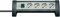 Brennenstuhl 1156255414 Multipresa da tavolo, serie Premium Office Line, 4 prese italiane 10/16A+Schuko, interruttore luminoso colore nera/grigio