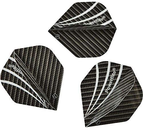 Bull's Powerflite Dartpfeil Flights A-Standard, Grau, One Size, 50743
