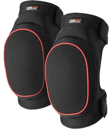 Kneetek Knieschoner SAFETEK Poly - stark rutschhemmend - Knieschützer für optimale Entlastung beim Arbeiten auf Knien - Kniepolster geeignet für Dachdecker, Fliesenleger, Gerüstbauer