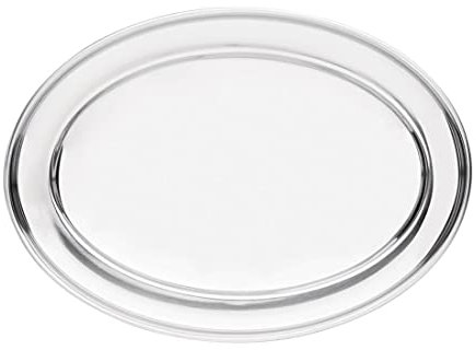 Olympia Stainless Steel Oval Serving Tray 500mm - Bar, Restaurant, Metal Tray K367