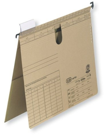 ELBA Hängehefter VL, 50er Pack, kaufm. Heftung, naturbraun