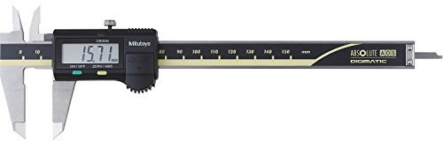 MITUTOYO Digital Messschieber mit Datenausgang DIN 862, ohne Antriebsrolle, Messbereich 0-200 mm, 1 Stück,500-162-30