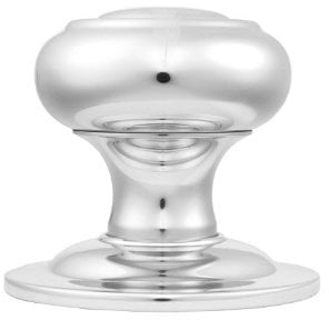Centre Door Knob (External Door Furniture) - Finish - Polished Chrome (CP)
