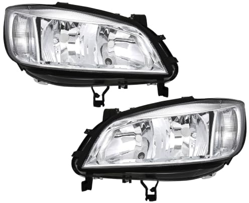 Scheinwerfer Set für Opel Zafira A (3/1999-6/2005) Halogen | Aftermarket-Ersatzteil, links + rechts, vorbereitet für LWR, H7, HB3,