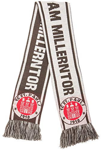 FC St. Pauli Millentor Schal Fanschal Scarf (braun/weiß)