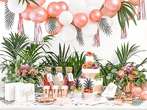 Partydeco TG1-019R Decoración, Papel, Oro Rosa, Estándar
