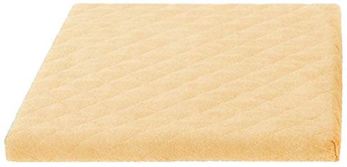 Brandsseller Copertura 60x60 cm per lavatrice e asciugatrice – Fodera protettiva con elastico – Telo di protezione imbottito – Beige