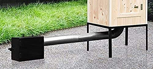 TOHOS Gartenofen für Räucherei, Steel, 64 x 54 x 43 cm