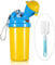 [500ML] BYETOO Portable Bébé Enfant Potty Urinoir,Bouteille D'urinoir pour Enfants,D'urgence Pot de Toilette pour Camping Car Voiture Embouteillage Voyage et Formation Kid Potty Pee,Jaune,Garçon