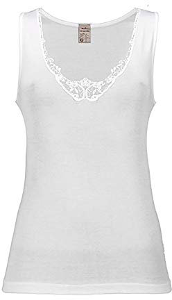 MADIVA Canotta Spalla Larga Donna Cotone Filo di Scozia Art Tris Made in Italy