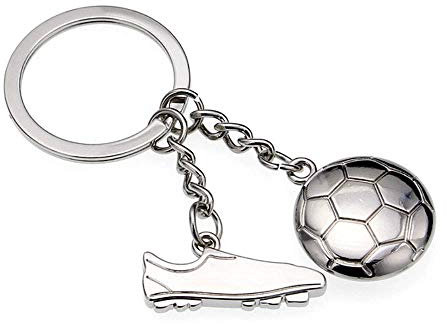 Juliyeh Porte Clés Foot, Ballon de Foot + Chaussure, pour Les Amateurs de Football, Supporters, Joueurs, Sportifs, Livraison Rapide de France!