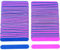 Set 100 Lime per Unghie 180/240 Lime Unghie Professionali, Limette per Unghie Bordo-Smeriglio a Doppia Faccia