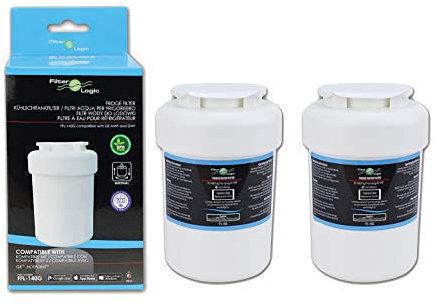 FilterLogic FFL-140G Kühlschrank-Wasserfilter kompatibel mit General Electric GE MWF, GE SmartWater, GWF, GWFA, GWF01, GWF06, WR02X11020, FL-310 ¦ Hotpoint HWF ¦ Seninel WSG-1, Zuma OPFG-RF300 2 Stück