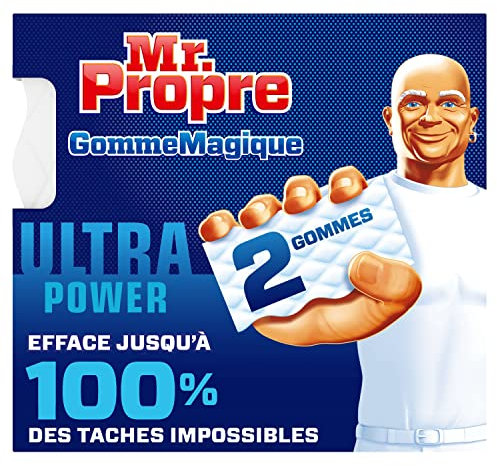 Mr. Proper Ultra Power Goma Mágica, Elimina Manchas Rebeldes De Lápiz, Grasa De Cocina, Sucio Llantas 2X