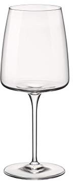 Bormioli Rocco ‘Planeo Rosso’ Red Wine Glasses Set of 4 (47.8cl) – Modern Square Wine Glasses – Premium Star Glass/Dishwasher Safe – Luxury Glassware: Wine-Tasting Glasses