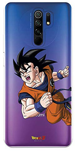 Schutzhülle für Xiaomi Redmi 9, offizielles Dragon Ball Goku Krieger zum Schutz Ihres Handys. Flexibles Silikon, mit offizieller Dragon Ball-Lizenz.