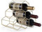FOMANSH Portabottiglie per Vino a Nido d'Ape, Portabottiglie Decorazione per la casa, Portabottiglie in Metallo Dorato, Scaffale, Struttura Semplice per Vino da Soggiorno da Cucina, Oro