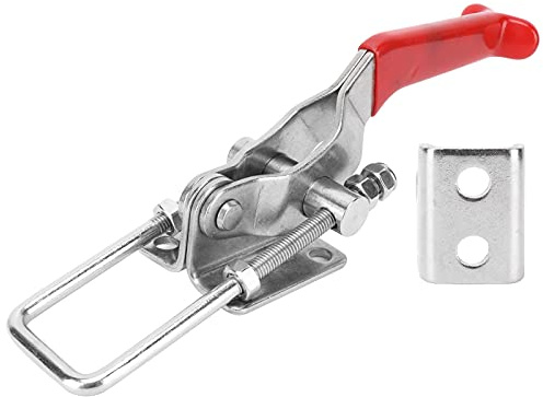 Niederhalter-Kniehebelspanner Verschluss, Verstellbarer Knebelverschluss Schnellspanner aus Edelstahl 304 CH HS GH‑40341‑SS