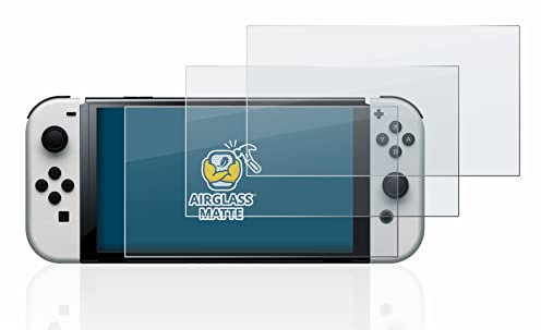brotect Anti-Reflet Protection d'Écran Verre Mat pour Nintendo Switch OLED-Modell (3 Pièces) - Film Protecteur Vitre 9H