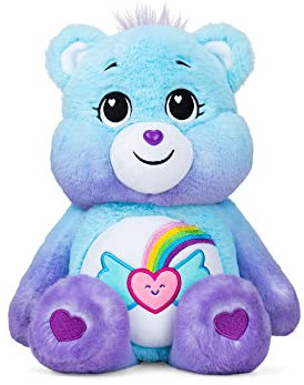 Care Bears 22425 35cm Medium Plush Dream Bright Bear, Collectable Cute Plush Toy, Cuddly Toys for Children, Soft Toys for Girls and Boys, Cute Teddies Suitable for Girls and Boys Aged 4 Years +