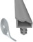 Guarnizione per Porta Contro Correnti D'aria, EUBSWA Qualità Gomma Guarnizione Porta per Stanza, Larghezza Scanalatura 4mm Profondità 7mm Piega 12mm, Grigio