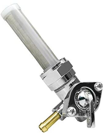 Petcock Valvola del carburante con rubinetto sinistro 90 uscita valvola di arresto interruttore adatto per Harley Davidson Low Rider Dyna Fatboy Heritage Softail Springer Sport Glide Sportster