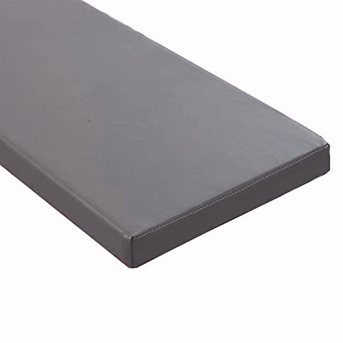 RUIBEI Kunstleder Bankkissen-Wasserfestes-rutschfeste-GartenBankauflage-Benutzerdefinierte Größe-3/5/8 cm Dicke Matte für Schaukel Terrasse