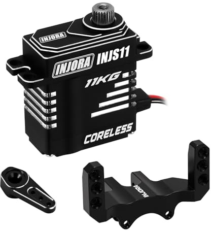 INJORA Digital Micro Servo 11KG Hohes Drehmoment mit Horn Ablage für SCX24