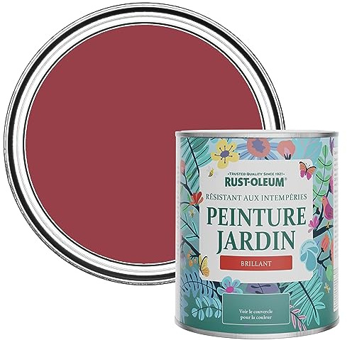 Rust-Oleum Red Mould-Resistant Garden Paint In Gloss Finish - Soho 750ml