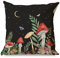 Gamoii Kissenbezüge Zierkissenbezüge Roter Pilz Psychedelische Pflanzen Mond Schmetterling Leinen Kissenbezug Pillow Case Kissenhülle Sofakissen Bezüge mit Reißverschluss für Autos Sofa 45x45cm