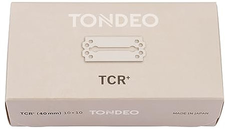 TONDEO Rasierklingen TCR+ | 10x10 rostfreie Doppelklingen für TONDEO Rasiermesser | Tradition meisterlicher Handwerkskunst