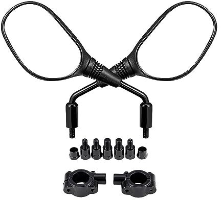 Rückspiegel Motorrad Für Yamaha Für Raptor 700 Quad Motorrad Spiegel 8MM 10MM Rückspiegel ATV 250cc Motorradspiegel (Größe : 1)