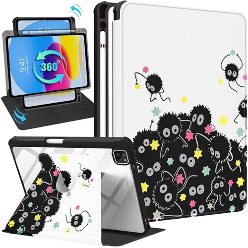 Uppuppy Funda para iPad Air de 5ª/4ª generación de 10.9, para iPad Pro de 11 Pulgadas, Funda para Mujeres y niñas, Soporte para lápices, Bonito diseño de Dibujos Animados para Adolescentes, Soporte