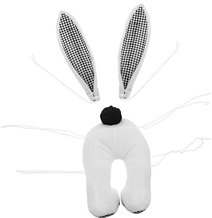 Cabilock 1stk Hasendekoration Osterkranz Zubehör Selber Machen Festkranz Rahmen Ostern DIY Handwerk Hochzeitskranz Formen Osterkränze Für Die Haustür Osterkranz Ring Stoff Kunsthandwerk Ohr