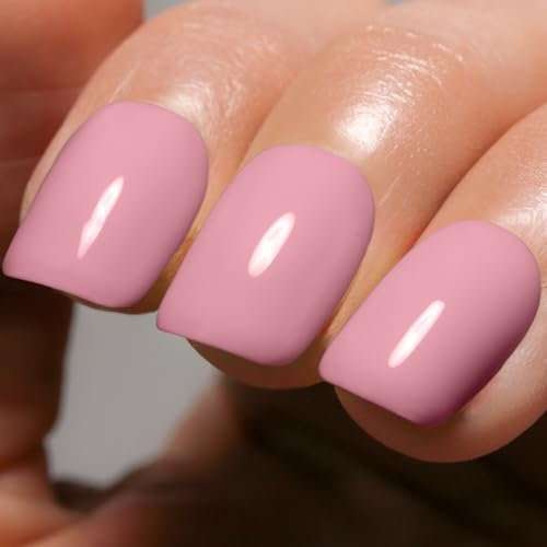 Imtiti Vernis à ongles en gel rose pâle, 15ml vernis à ongles en gel de couleur rose bébé, vernis à ongles en gel à LED, manucure de salon, bricolage à la maison 1Pcs