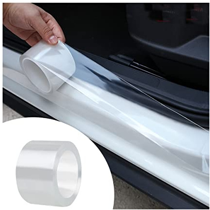 Adunsiaoto Kantenschutz Folie Selbstklebend Schutzfolie Auto, Auto Einstiegsleisten Kantenschutz Aufkleber, Kantenschutz Schutzfolie Auto Folie(Transparent/5cmx5m)