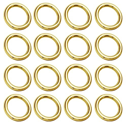 My-Bead Verbindungsring geschlossen Ø 10mm 925 Sterling Silber 24K vergoldet Binderinge gelötet Schmuckringe basteln DIY (1Stück)
