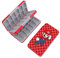PERFECTSIGHT Carina custodia per carte da gioco per Nintendo Switch/Switch Lite/OLED, custodia per 24 cartucce per carte da gioco e 24 schede SD, scatola portatile compatta Kawaii, Malio Rosso, 48