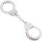 Schlüsselanhänger Handschellen, Keyring Handcuffs, Silberfarben aus Metall mit Verschlussmechanismus