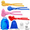 Schneeball Former, 5 Stück Schneeballzange, Cartoon Schneeballformer, Winter Schneeball Clip, Snowball Maker, Pinguin Schneeball Clip, Entenform, fur Kinder im Freien Spielen Schnee, Strandspieler