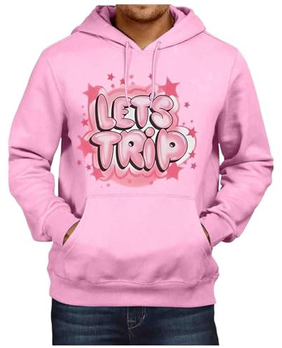 Sturniolo Triplets Let's Trip Airbrush Hoodie Long Sleeve Streetwear Men Hooded Sweatshirts