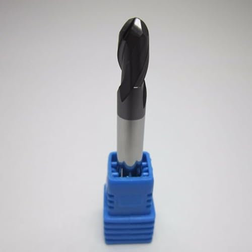 Efficiently Cut Challenging Materials with 6mm HRC45 Tungsten Carbide Ball Nose End Mill, 2 Flute Milling Cutter