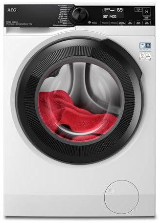 AEG Waschmaschine – Serie 7000 ProSteam Auffrischfunktion mit Dampf statt Waschen – 9 kg – UniversalDose Schublade – Leise – Mengenautomatik – Nachlegefunktion – 1600 U/min – LR7EA75690