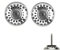 EHIOG 2Pcs Colador de Fregadero, tapón de desagüe de colador Grueso de Acero Inoxidable para Cocina (diámetro: 79 mm)