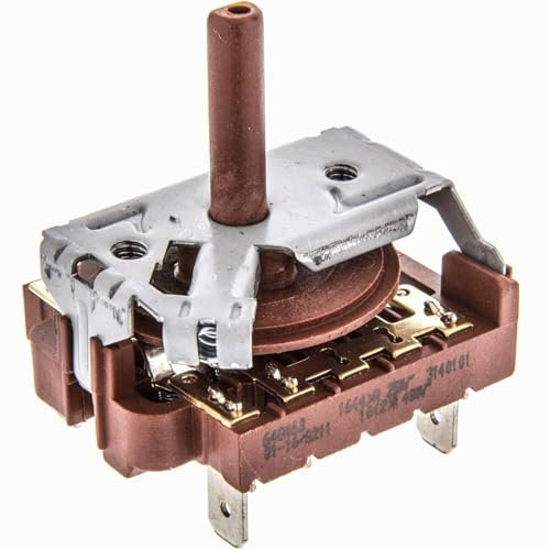 CHEFZOCO Conmutador de Horno de 4 Posiciones, Selector de horno 4 posiciones, Código Original 640463, Compatible con Teka, Apto para modelos HC495 HI435 HI535 HM535 entre otros, 4 posiciones