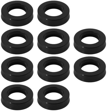 The Lord of the Tools 10pcs Pump Head Sealing Ring 12x20x5mm Oil Seal Pump Pressure Washer Water Seals Kit for High Pressure Cleaning Machine FK47 Black