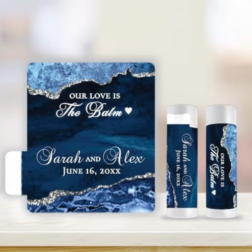 Personalisierte Lippenbalsam-Etiketten, Chapstick-Etiketten für Tuben, personalisierte Lippenbalsam-Aufkleber, bedruckte Etiketten für Lippenbalsam (2,45 x 52 mm)
