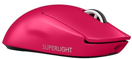 Logitech G PRO X SUPERLIGHT 2 SE mouse gaming wireless, mouse Pro-Grade da 60 g con 5 pulsanti programmabili, sensore a 44.000 DPI, >888 IPS, velocità di aggiornamento 1 kHz, USB-C, PC/Mac - Rosso